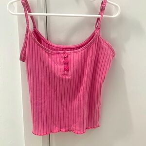 women’s pink half button up cami size XS American Eagle perfect condition
